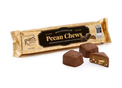 Rogers' Chocolates - Milk Chocolate Pecan Chews, Pack of 4 | 78 g