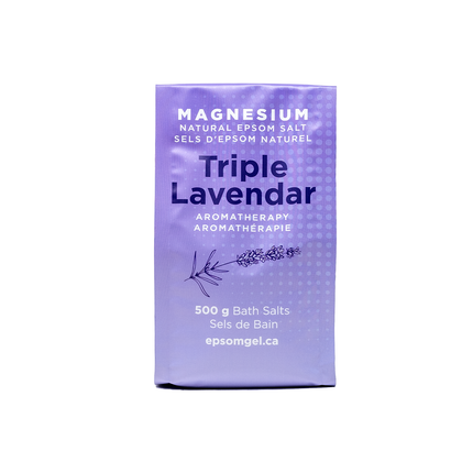 Gel d'Epsom - Sel de bain triple lavande | 500 g