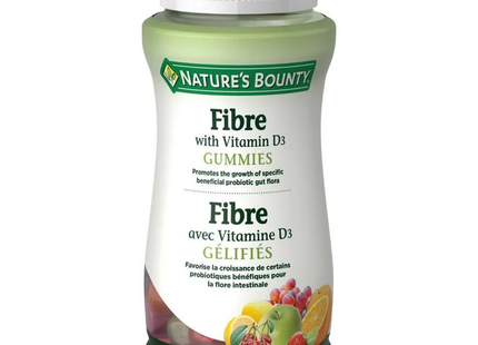 Nature's Bounty - Fibre with Vitamin D3 NON-GMO Gummies | 50 Gummies
