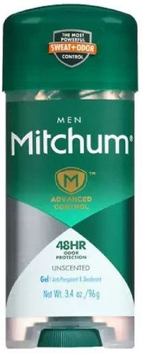 Mitchum Men Triple Odor Defense 48H Unscented Gel Antiperspirant | 96 g