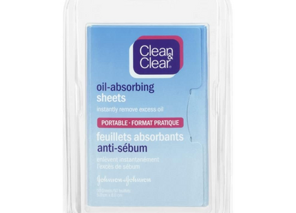 Clean &amp; Clear – Feuille absorbant l'huile | 50 feuilles