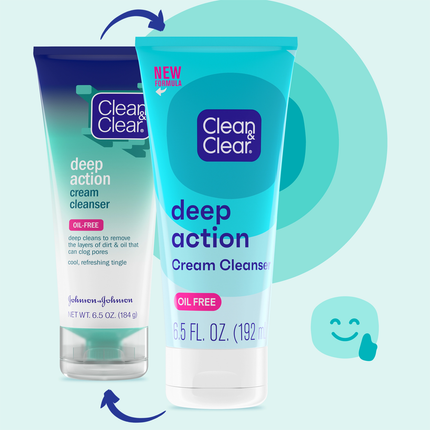 Clean & Clear - Deep Action Cream Cleanser | 192 mL