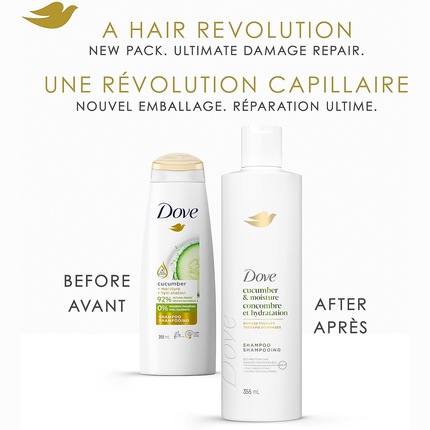 Dove - Shampooing Concombre et Soin Hydratant | 355 ml