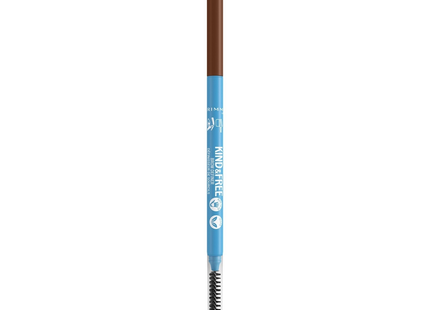 Rimmel - Kind & Free Clean Brow Definer Ultra Fine Pencil & Spoolie, Taupe 002 | 0.09 g