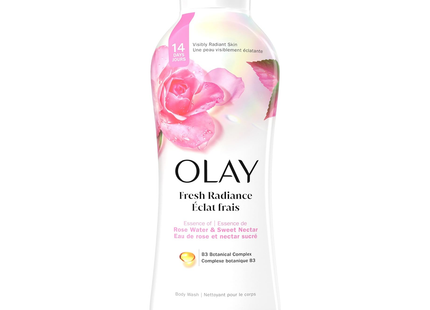Olay - Gel douche Fresh Outlast B3, eau de rose et nectar sucré | 364 ml