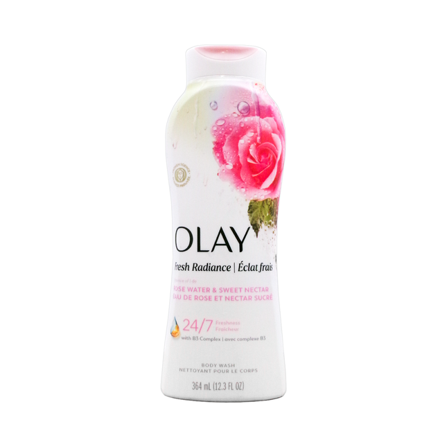 Olay - Gel douche Fresh Outlast B3, eau de rose et nectar sucré | 364 ml
