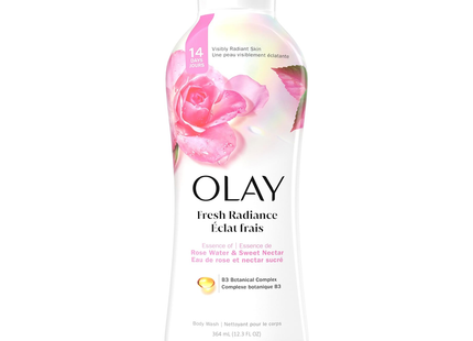 Olay - Gel douche Fresh Outlast B3, eau de rose et nectar sucré | 364 ml