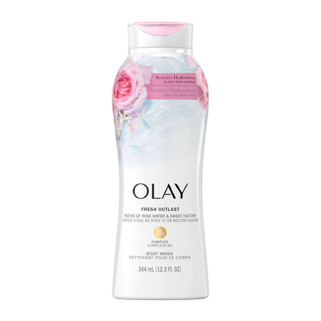 Olay - Fresh Outlast B3 Body Wash - Rose Water & Sweet Nectar | 364 mL