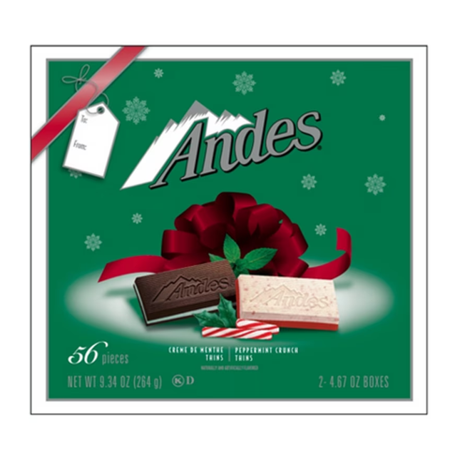 Andes - Peppermint Crunch Thins, 2 boxes | 56 pieces