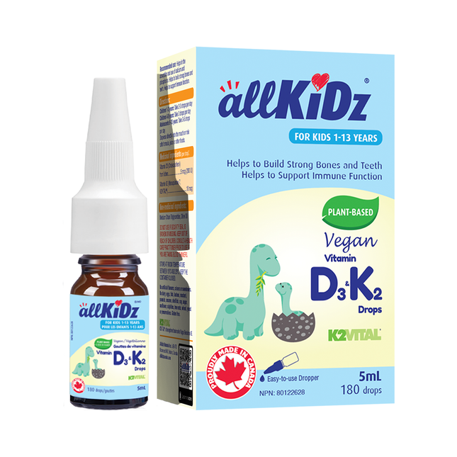 Allkidz - Vitamin D3 & K2 Drops Vegan | 5 mL