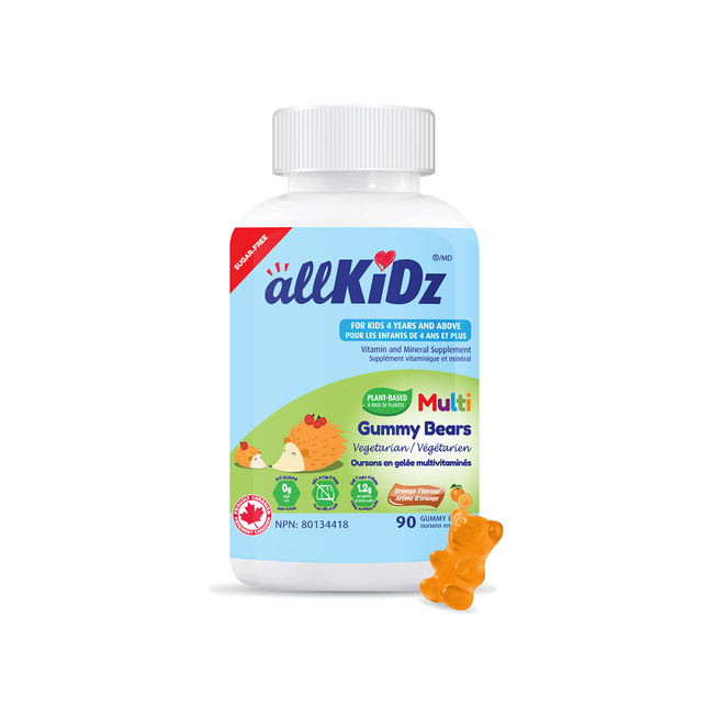 Allkidz - Oursons multi-gélatines végétariens sans sucre | 90 bonbons
