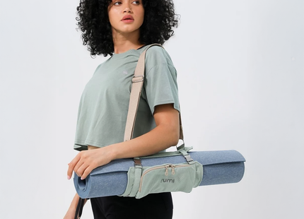 Rumi Earth - Porte-tapis de yoga origami | Lumière Paon