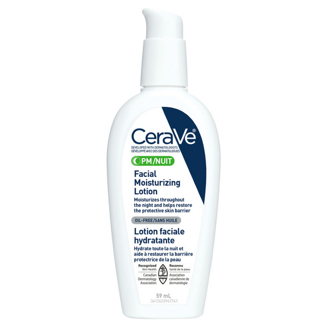 CERAVE - Lotion Hydratante Visage PM - Nuit/Nuit | 59 ou 89 ml