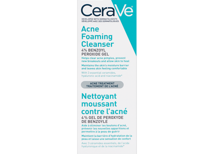 CeraVe - Nettoyant moussant anti-acné | 150 ml