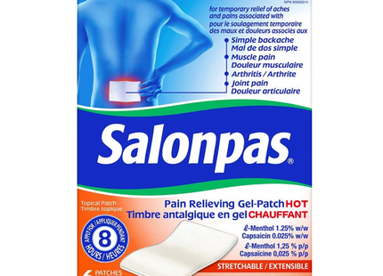 Salonpas - Pain Relieving Stretchable Gel-Patch - Hot | 6 Patches