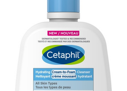 Cetaphil - Hydrating Cream-to-Foam Cleanser - All Skin Types | 236 mL