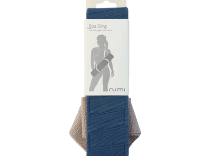 Rumi Earth - Boa Sling Yoga Mat Carrier | Ikat-Midnight