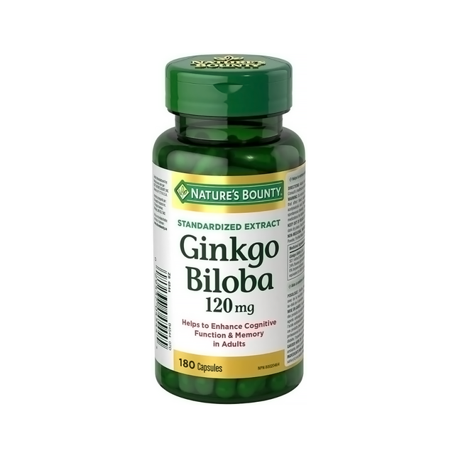 Nature's Bounty - Ginkgo Biloba 120 MG | 180 Gélules
