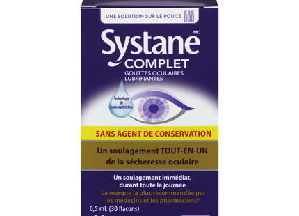 Systane - Complete Lubricant All-in-One Eye Drops Preservative-Free | 30 x 0.5 mL