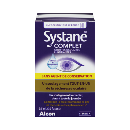 Systane - Complete Lubricant All-in-One Eye Drops Preservative-Free | 30 x 0.5 mL