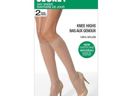 *Secret Day Sheer Knee Highs - Charcoal | 2 Pairs