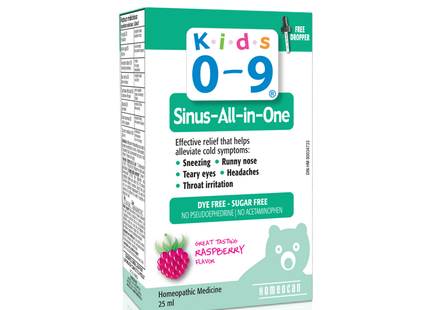 HOMEOCAN - Sinus tout-en-un pour enfants de 0 à 9 ans | 25 ml