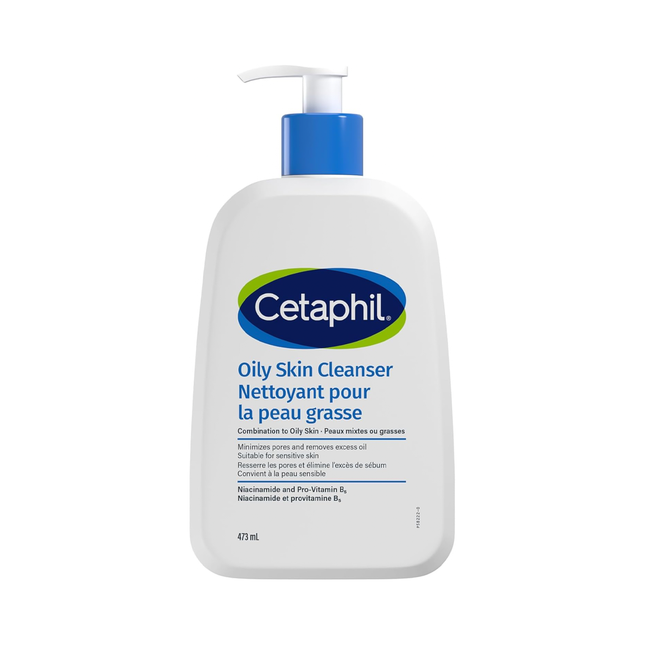 Cetaphil - Oily Skin Cleanser with Niacinamide and Pro-Vitamin B5 | 473 mL