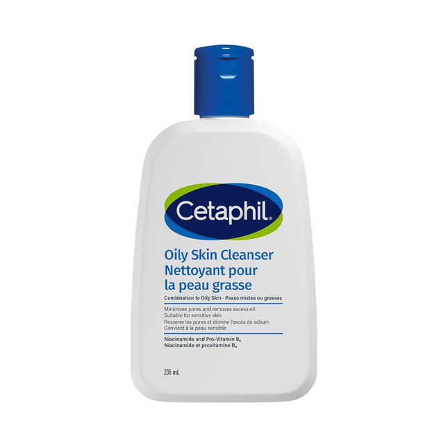 Cetaphil - Oily Skin Cleanser with Niacinamide and Pro-Vitamin B5 | 236 mL