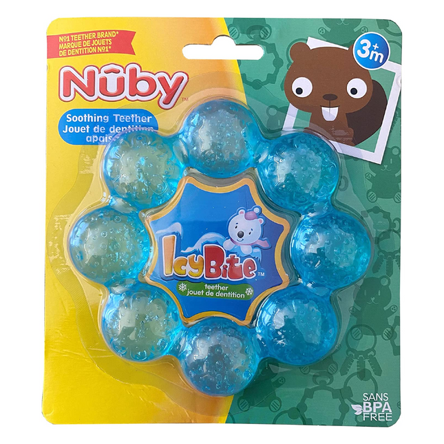 Nuby - Soothing IcyBite Teether Bite Ring | 1 Pack