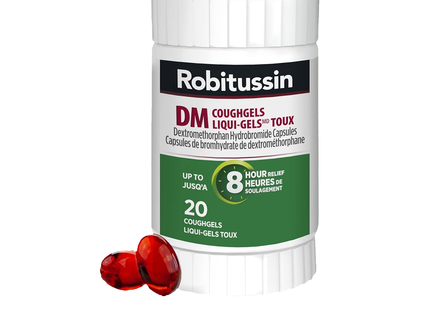 Robitussin - DM 8 HR Relief Coughgels | 20 Liqui-Gels