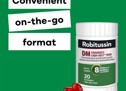 Robitussin - DM 8 HR Relief Coughgels | 20 Liqui-Gels