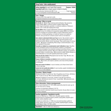 Robitussin - Gels contre la toux DM 8 HR | 20 gels liquides