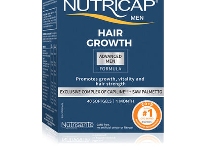 Nutricap Men Hair Growth Advanced Formula | 40 Softgels