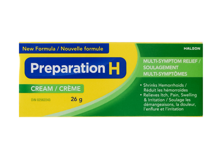 Preparation H - Multi-Symptom Relief Cream for Hemorrhoids | 26 g