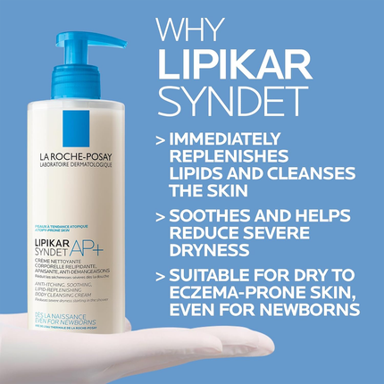 La Roche-Posay - Anti Itching & Replenishing Cleansing Cream with Lipikar Syndet | 400 mL