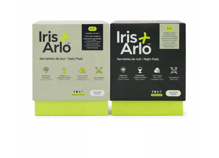 Iris + Arlo Day & Night Period Pads Bundle | 20 Pads