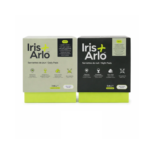 Iris + Arlo Day & Night Period Pads Bundle | 20 Pads