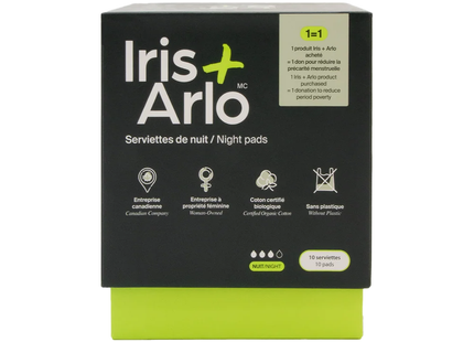 Iris + Arlo Day & Night Period Pads Bundle | 20 Pads