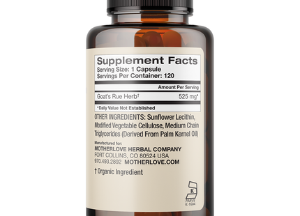 Motherlove - Goat's Rue | 120 Capsules