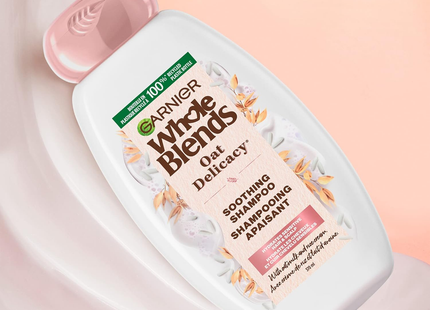 Garnier - Shampooing apaisant à l'avoine Whole Blends - Crème au lait d'avoine et au riz | 370 ml