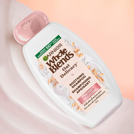 Garnier - Shampooing apaisant à l'avoine Whole Blends - Crème au lait d'avoine et au riz | 370 ml