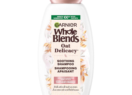 Garnier - Shampooing apaisant à l'avoine Whole Blends - Crème au lait d'avoine et au riz | 370 ml