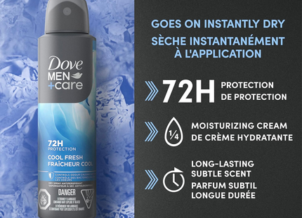 Dove - 72H Men+Care Dry Spray Antiperspirant, Cool Fresh | 107 g