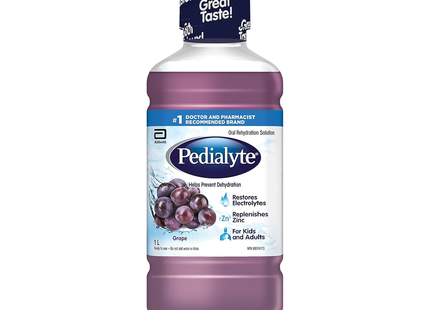 PEDIALYTE SOLUTION BUVABLE RAISIN 1L