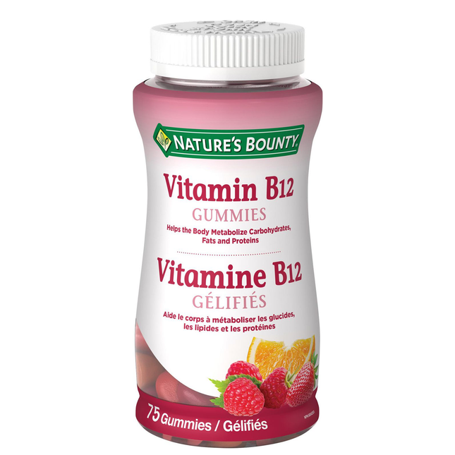 Nature's Bounty - Bonbons gélifiés à la vitamine B12 | 75 gommes