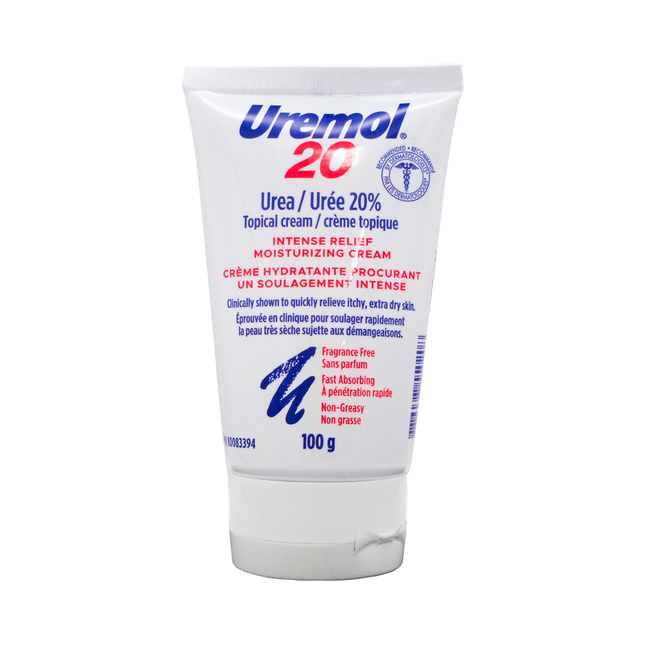 Uremol - Urea 20% Intense Relief Moisturizing Topical Cream Fragrance Free | 100 g