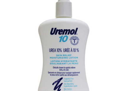 Uremol - 10 Urea 10% - Skin Relief Moisturizing Lotion - Fragrance Free - Fast Absorbing - Non Greasy  | 250 mL