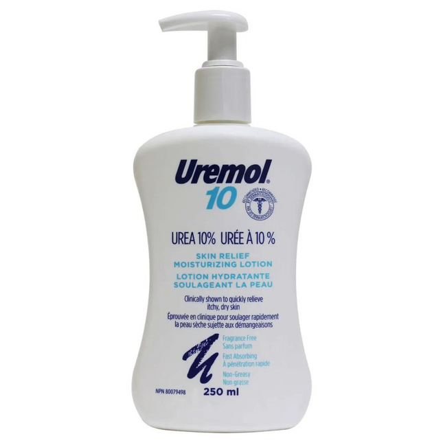 Uremol - 10 Urée 10 % - Lotion hydratante pour soulager la peau - Sans parfum - Absorption rapide - Non gras | 250 ml