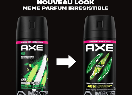 Axe - Déodorant corporel sans aluminium, Kilo | 113 g