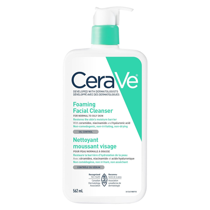 CeraVe - Foaming Facial Cleanser - Normal to Oily Skin